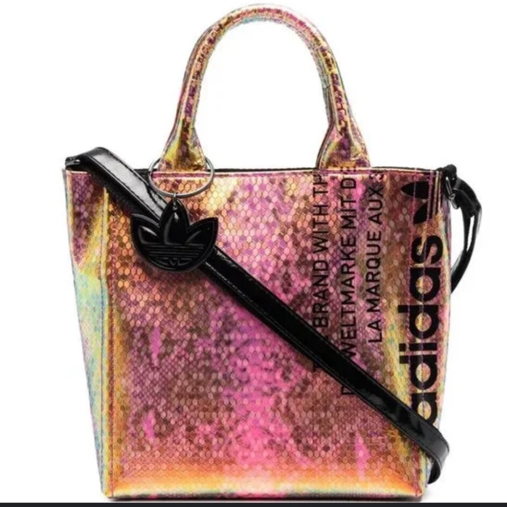 **RARE iridescent ADIDAS purse**